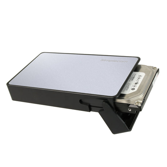 Simplecom SE325 Tool Free 3.5" SATA HDD to USB 3.0 Hard Drive Enclosure Silver Tristar Online