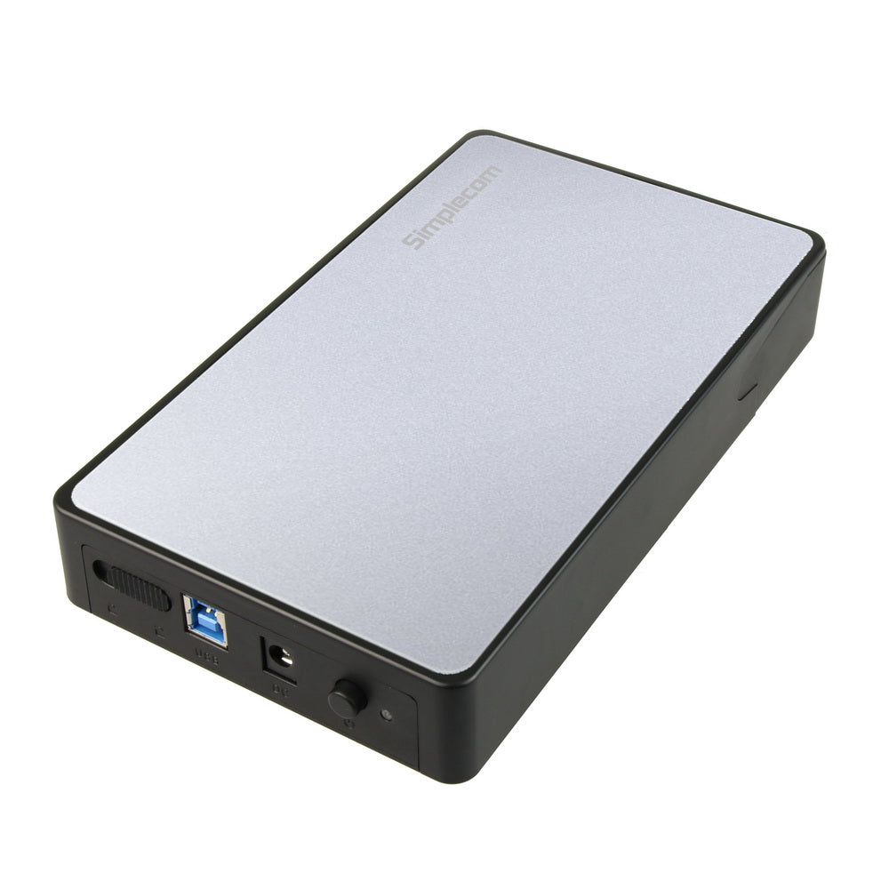 Simplecom SE325 Tool Free 3.5" SATA HDD to USB 3.0 Hard Drive Enclosure Silver Tristar Online