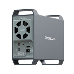 Simplecom SE482 SuperSpeed USB Dual Bay 3.5" SATA Hard Drive RAID Enclosure USB-C RAID 0/1, JBOD Tristar Online