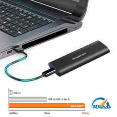 Simplecom SE516 NVMe / SATA Dual Protocol M.2 SSD Tool-Free USB-C Enclosure USB 3.2 Gen 2 10Gbps Tristar Online