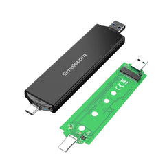 Simplecom SE522 NVMe / SATA M.2 SSD to USB 3.2 Gen 2 Dual USB Connector Enclosure Tristar Online