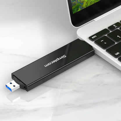 Simplecom SE522 NVMe / SATA M.2 SSD to USB 3.2 Gen 2 Dual USB Connector Enclosure Tristar Online