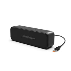 Simplecom UM228 Portable USB Stereo Soundbar Speaker Plug and Play with Volume Control for PC Laptop Tristar Online