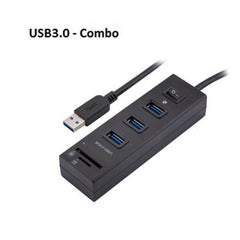 USB3.0 HUB 3 Port with Switch + card Reader Tristar Online