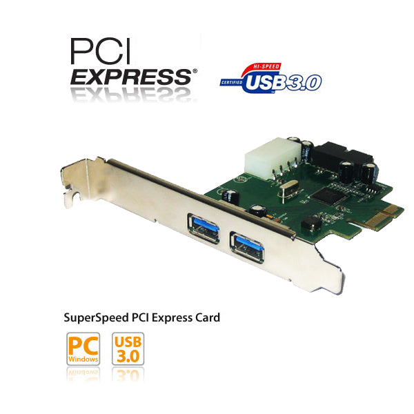 4 Port USB3.0 PCI-Expresses Card (2 External Port + Dual Port Internal Connector) Tristar Online