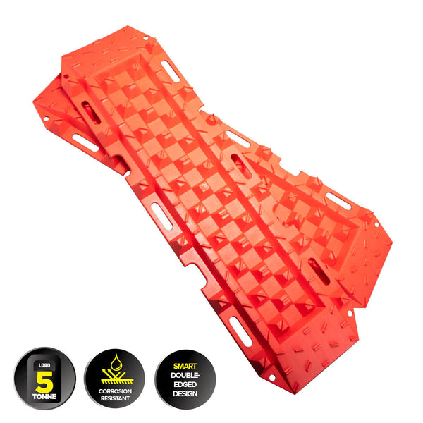 Handy Automotive 2PCE Recovery Tracks Double Edged Design Mud Sand 5 Ton Load Tristar Online