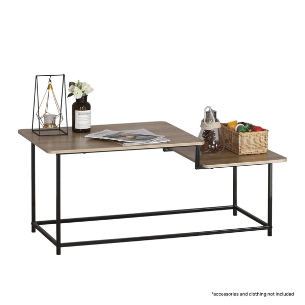 Home Master Coffee Table 2 Tier Split Level Stylish Modern Design 1.09m Tristar Online