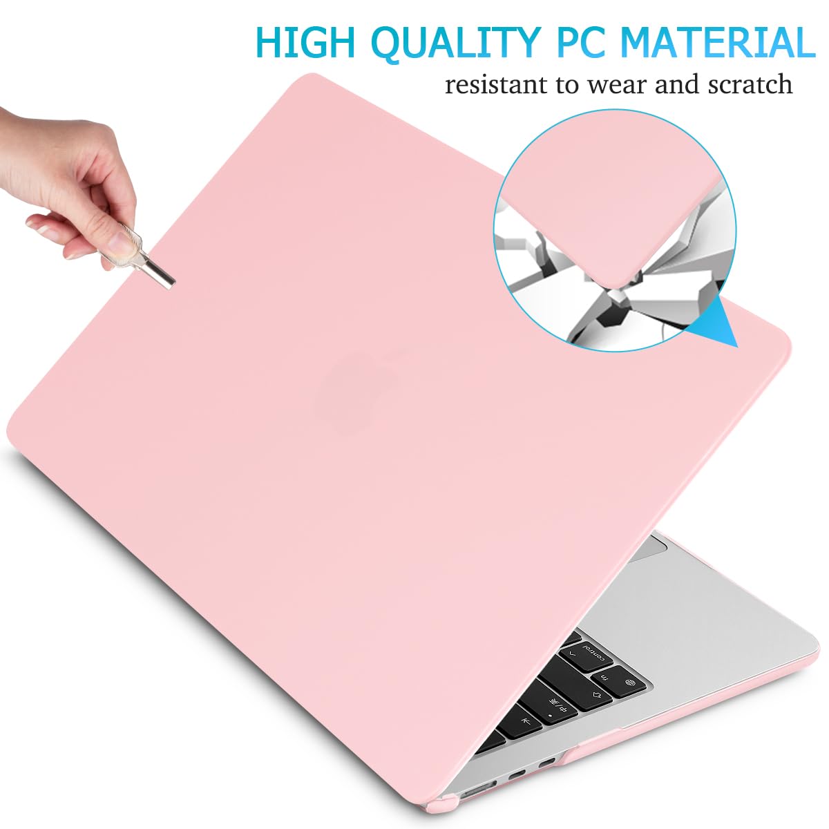 15 inch Air 2023 MacBook Air Matte Case  A2941 M2 Chip Hard Shell Case Keyboard Cover Sold Pink Tristar Online