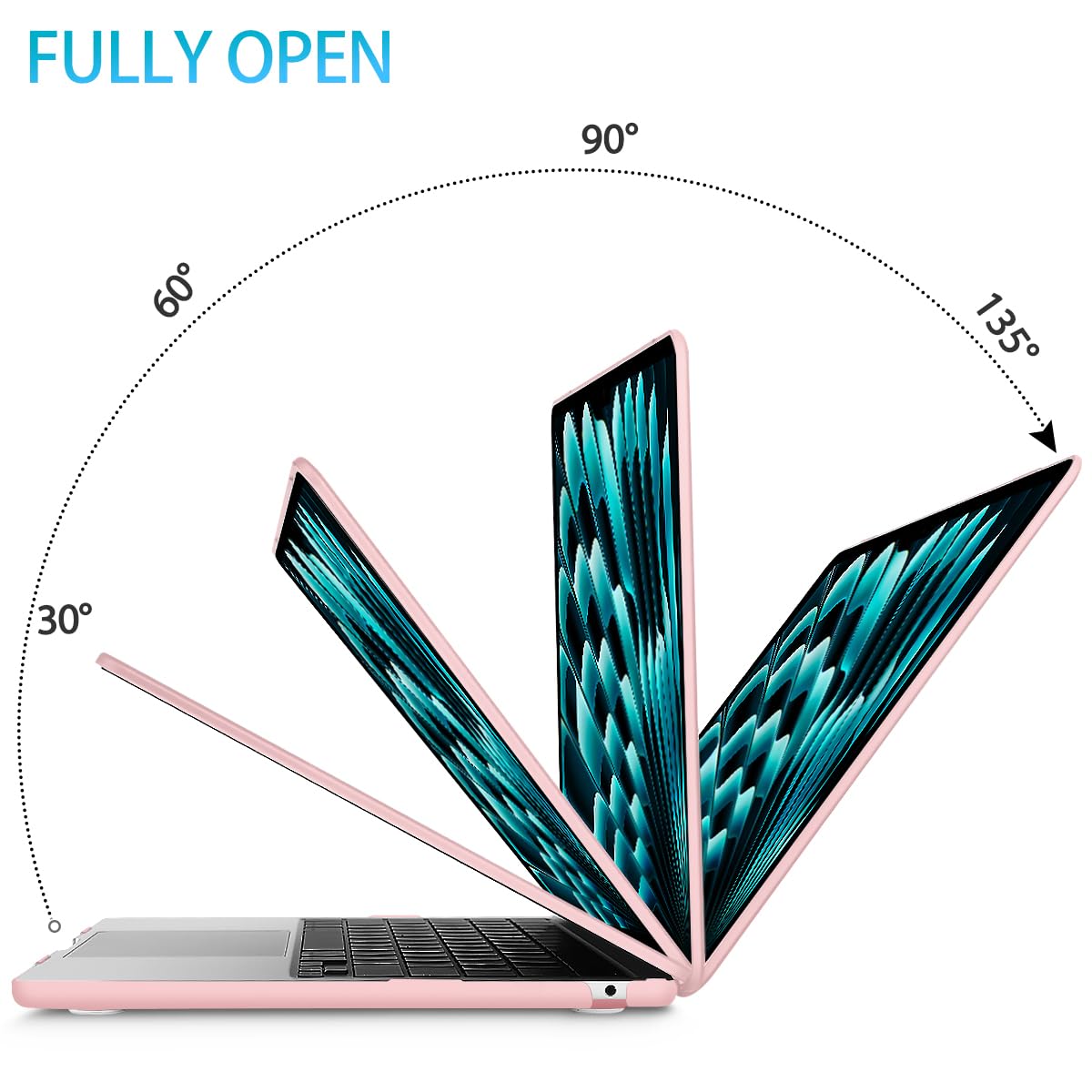 15 inch Air 2023 MacBook Air Matte Case  A2941 M2 Chip Hard Shell Case Keyboard Cover Sold Pink Tristar Online