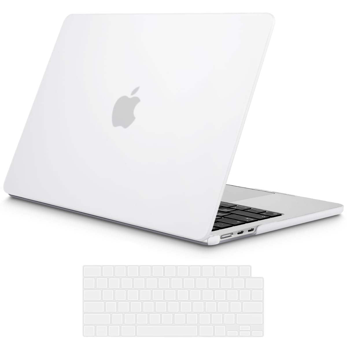 15 inch Air 2023 MacBook Air Matte Case  A2941 M2 Chip Hard Shell Case Keyboard Cover White Tristar Online