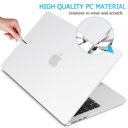 15 inch Air 2023 MacBook Air Matte Case  A2941 M2 Chip Hard Shell Case Keyboard Cover White Tristar Online