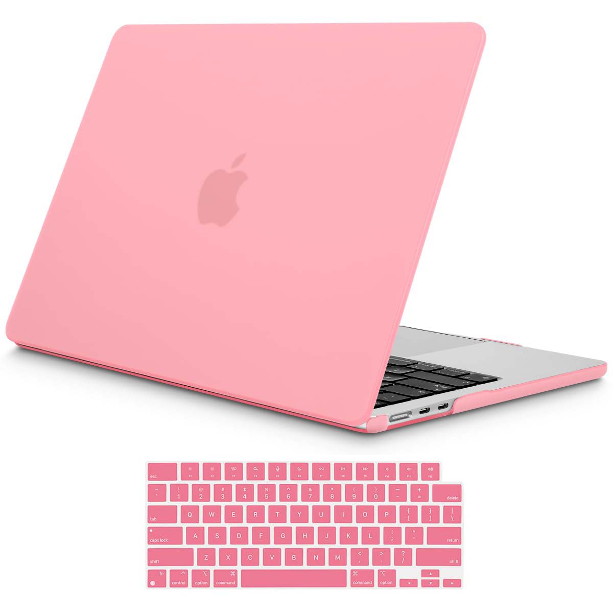 15 inch Air 2023 MacBook Air Matte Case  A2941 M2 Chip Hard Shell Case Keyboard Cover Pink Tristar Online