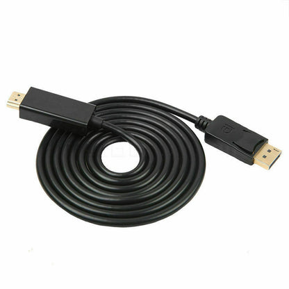 1.8m DisplayPort Display Port DP Gold to HDMI Male Video Audio Converter Cable Tristar Online