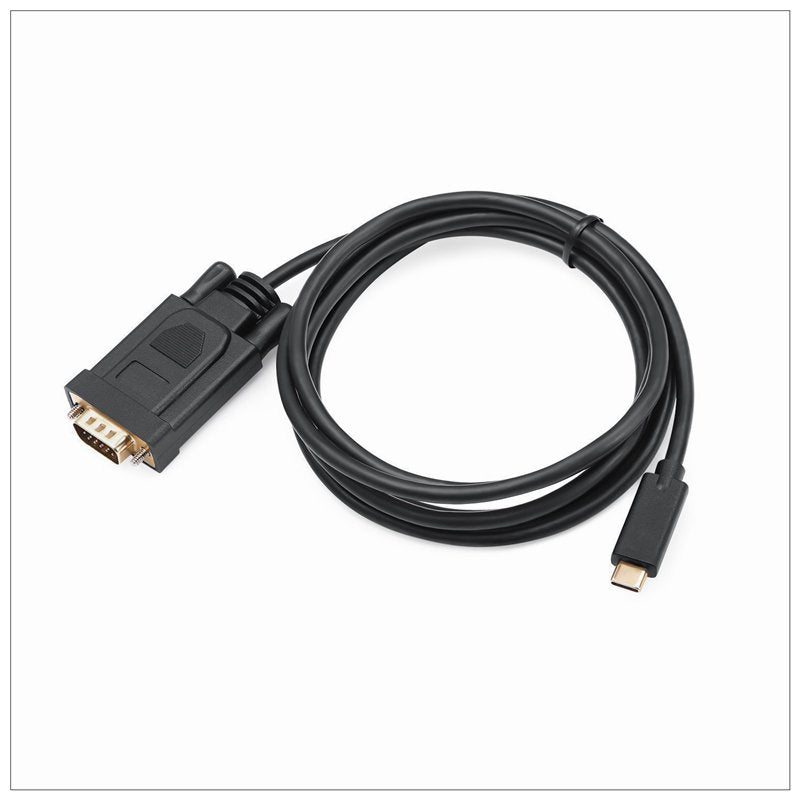 1.8M Type C USB-C Thunderbolt 3 to VGA Cable Male to Male Converter for MacBook Tristar Online