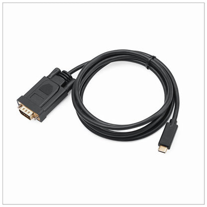 1.8M Type C USB-C Thunderbolt 3 to VGA Cable Male to Male Converter for MacBook Tristar Online