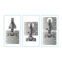 1 Pcs Kitchen Cupboard Door Cabinet Hinges Repair Plate Brackets Kit Fixing Screws Tristar Online