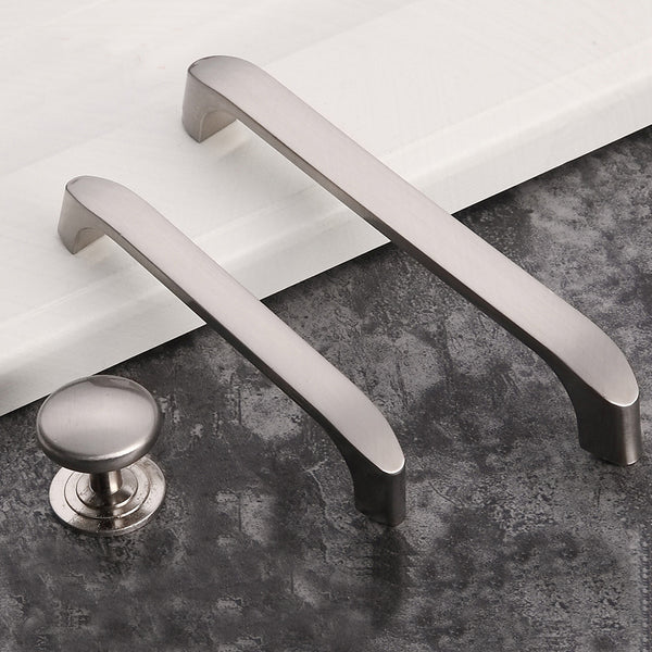 Brushed ZINC Kitchen Door Cabinet Drawer Handle Pulls 128MM Tristar Online