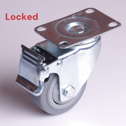4 inch Heavy Duty Caster Wheels Swivel with Brake Locking Casters Castor Wheels Cart Furniture Workbench Tristar Online