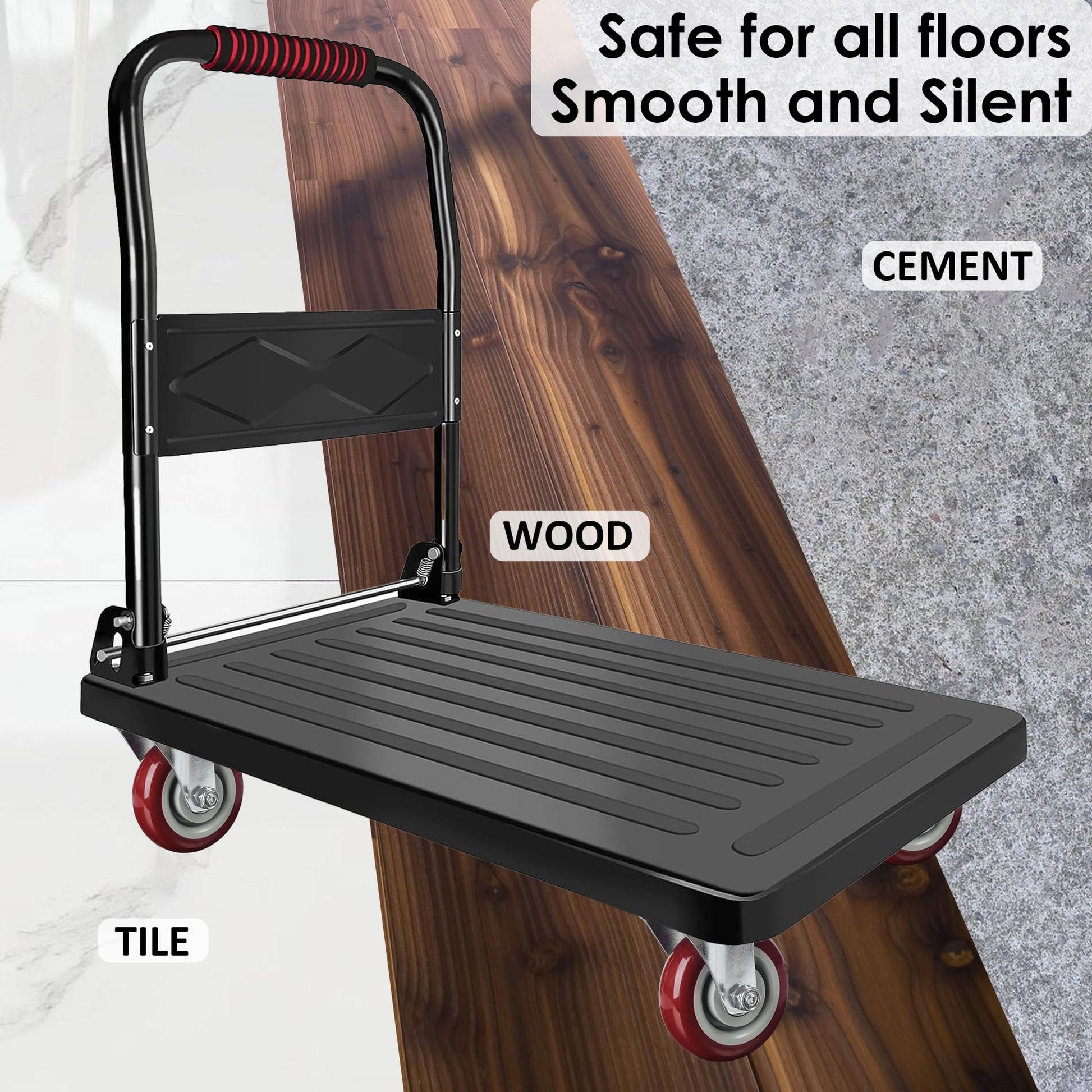 4 inch Heavy Duty Casters Lockable Caster Wheel Swivel Casters Castor with Brakes for Furniture and Workbench Cart Tristar Online