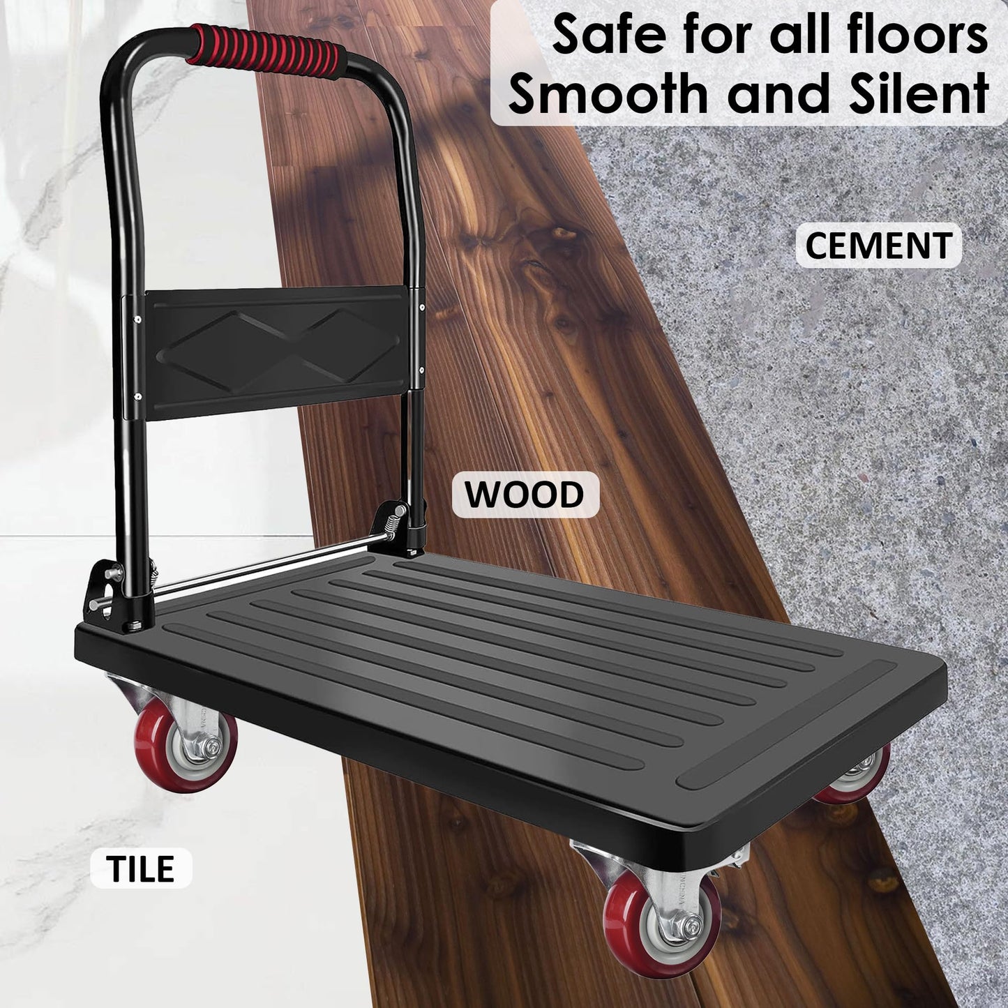 4x 4 inch Heavy Duty 2x Fixed + 2x Swivel Casters Load 520kg Lockable Castor Caster Wheels Swivel Casters with Brakes Tristar Online