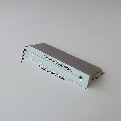 Aluminum Kitchen Cabinet Bar Handles  Drawer Handle Pull white hole to hole 96mm Tristar Online