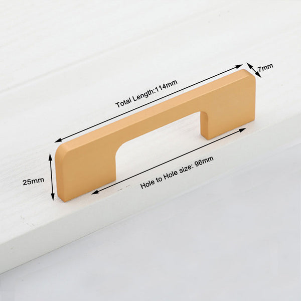Slim Design Kitchen Cabinet Handles Drawer Bar Handle Pull Gold 96MM Tristar Online
