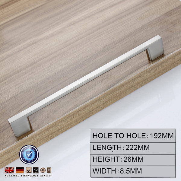 Brushed Nickel Kitchen Door Cabinet Drawer Handle Pulls 192MM Tristar Online