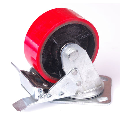 5 inch Industrial 500KG Caster Wheels Swivel with Brake Locking Casters Castor Wheels Cart Furniture Workbench Tristar Online
