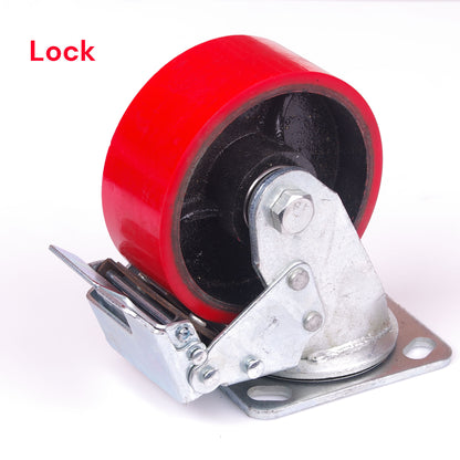 5 inch Industrial 500KG Caster Wheels Swivel with Brake Locking Casters Castor Wheels Cart Furniture Workbench Tristar Online