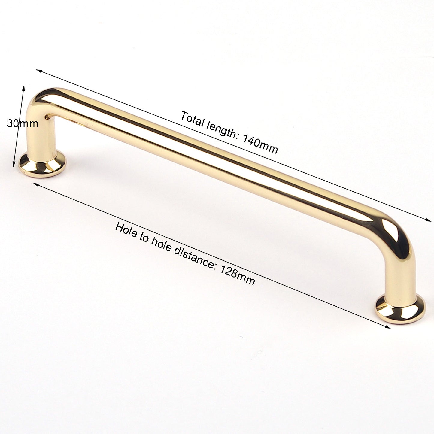 128mm Polished gold Furniture Kitchen Bathroom Cabinet Handles Drawer Bar Handle Pull Knob Tristar Online