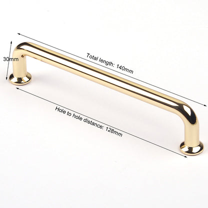 128mm Polished gold Furniture Kitchen Bathroom Cabinet Handles Drawer Bar Handle Pull Knob Tristar Online