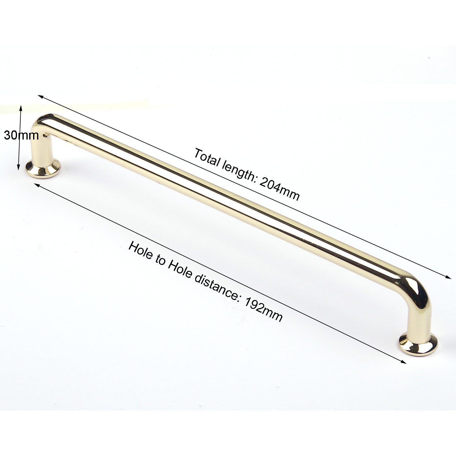 192mm Polished gold Furniture Kitchen Bathroom Cabinet Handles Drawer Bar Handle Pull Knob Tristar Online