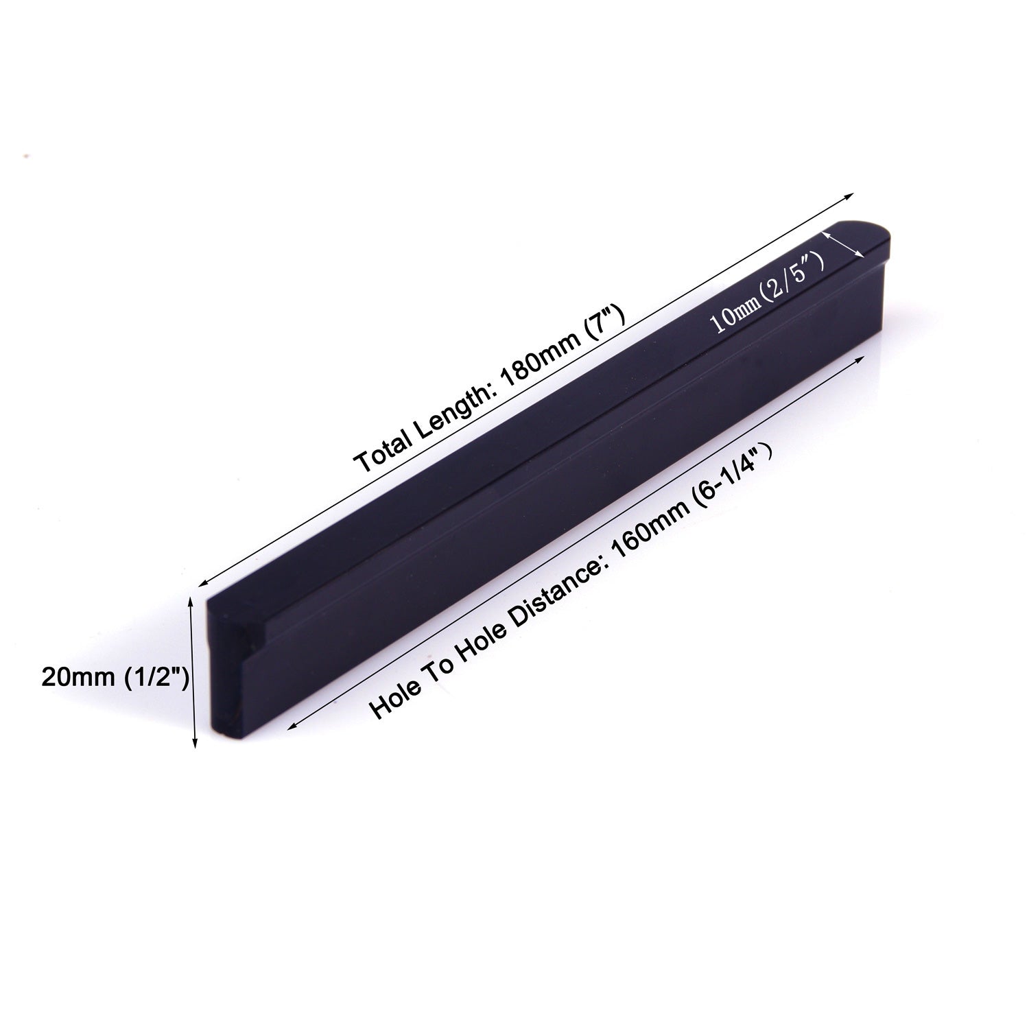 Solid Zinc Furniture Kitchen Bathroom Cabinet Handles Drawer Bar Handle Pull Knob Black 160mm Tristar Online