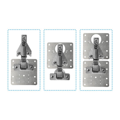 6 Pcs Kitchen Cupboard Door Cabinet Hinges Repair Plate Brackets Kit Fixing Screws Tristar Online