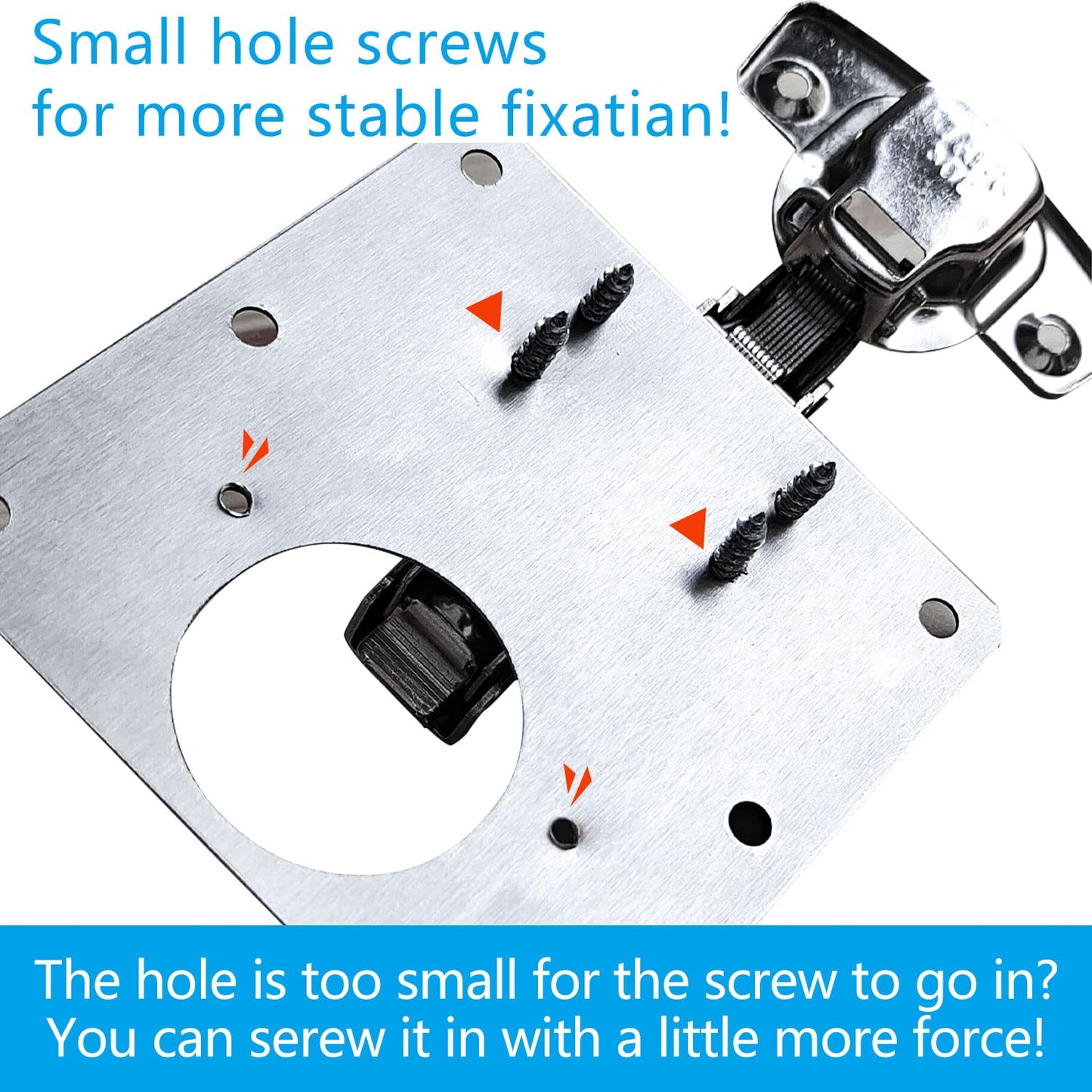 6 Pcs Kitchen Cupboard Door Cabinet Hinges Repair Plate Brackets Kit Fixing Screws Tristar Online