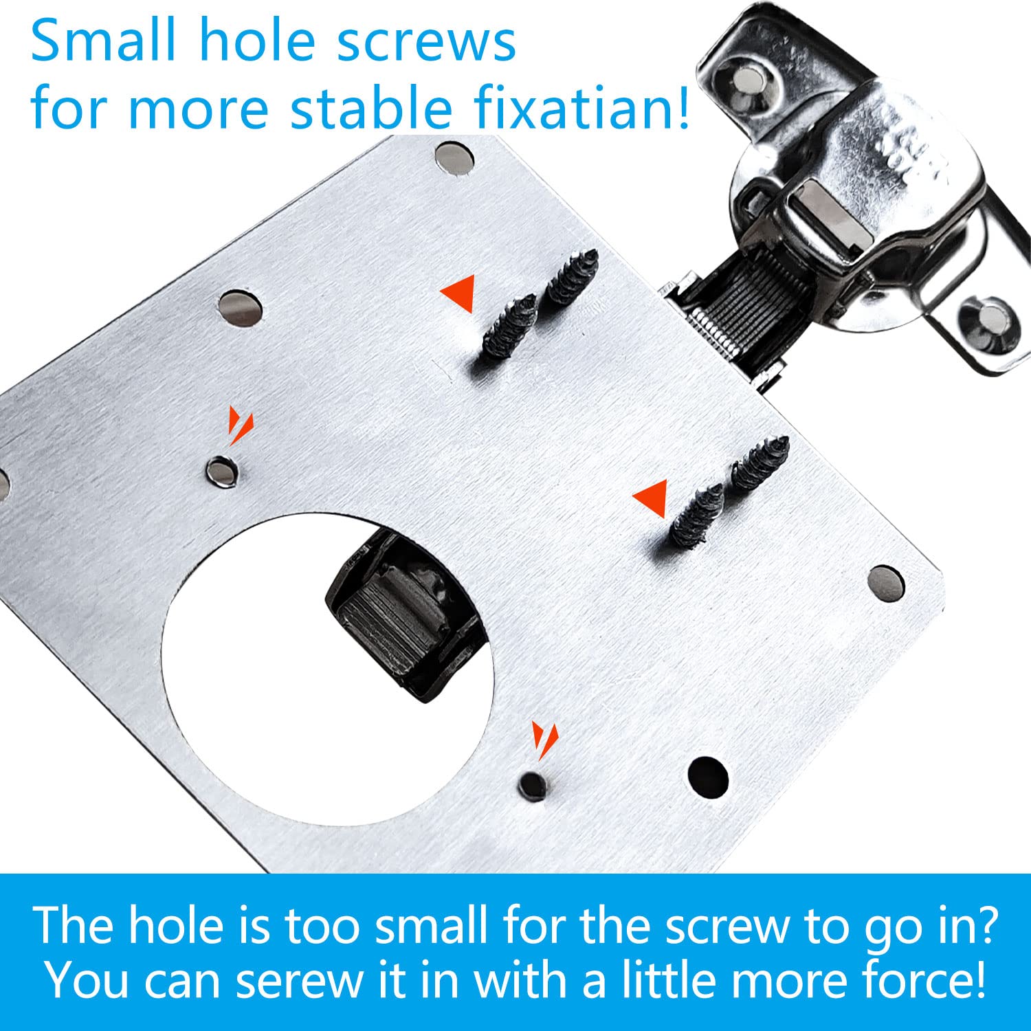 6 Pcs Kitchen Cupboard Door Cabinet Hinges Repair Plate Brackets Kit Fixing Screws Tristar Online