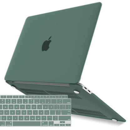 Suitable for  MacBook Air 13 Inch Case 2022 2021 2020 2019 2018, A1932, A2179, A2337 Shell Case Keyboard Cover Dark Green Tristar Online