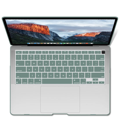 Suitable for  MacBook Air 13 Inch Case 2022 2021 2020 2019 2018, A1932, A2179, A2337 Shell Case Keyboard Cover Dark Green Tristar Online