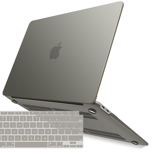 Suitable for  MacBook Air 13 Inch Case 2022 2021 2020 2019 2018, A1932, A2179, A2337 Shell Case Keyboard Cover Grey Tristar Online