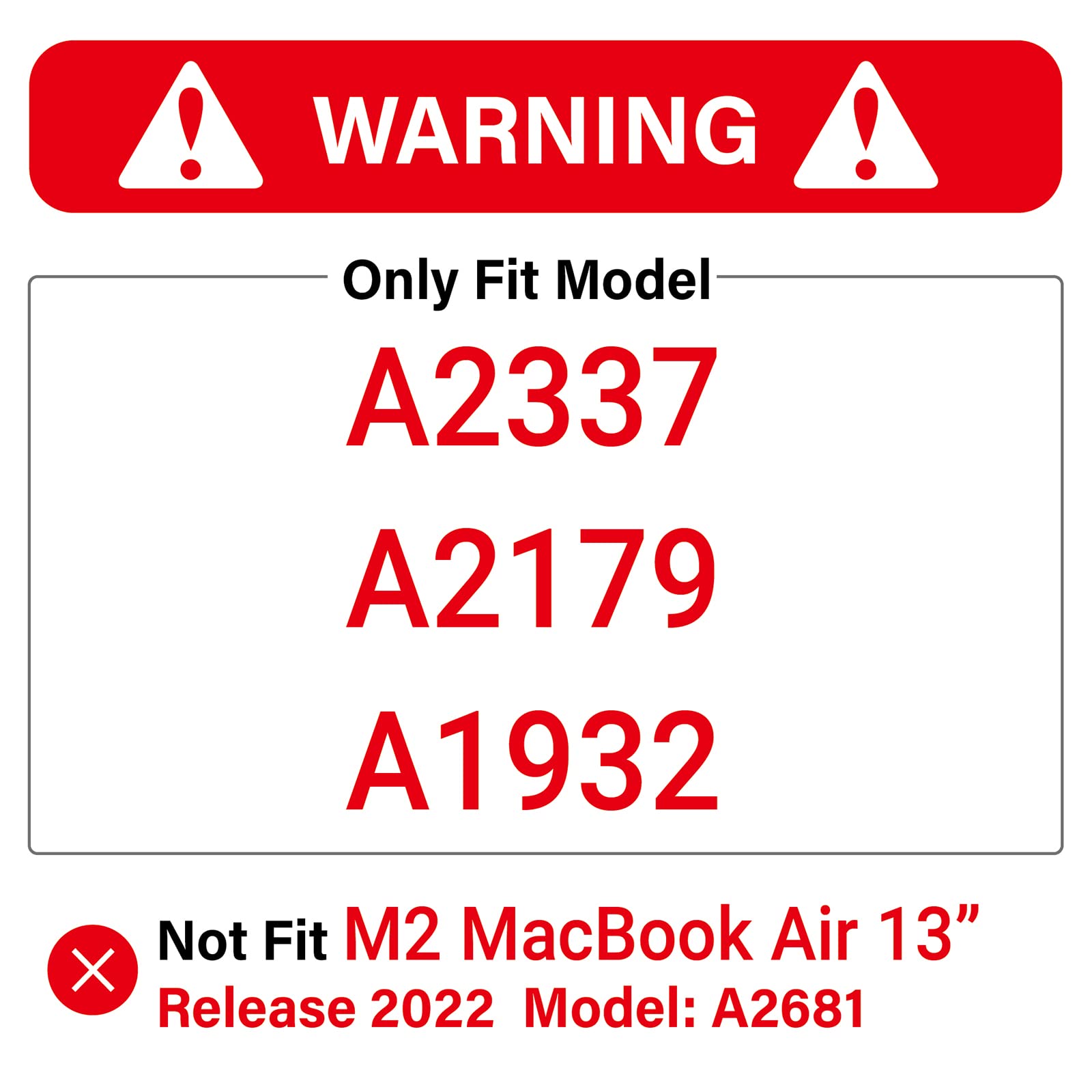 Suitable for  MacBook Air 13 Inch Case 2022 2021 2020 2019 2018, A1932, A2179, A2337 Shell Case Keyboard Cover Grey Tristar Online