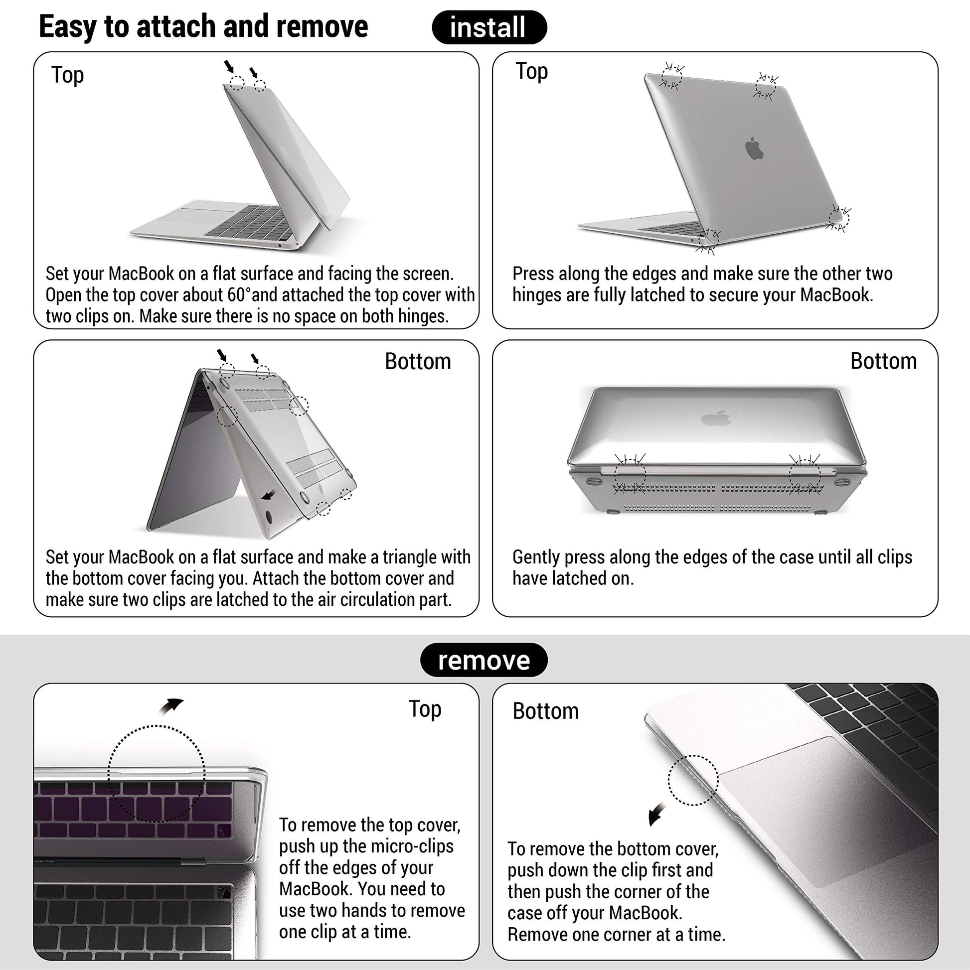 Suitable for  MacBook Air 13 Inch Case 2022 2021 2020 2019 2018, A1932, A2179, A2337 Shell Case Keyboard Cover Grey Tristar Online