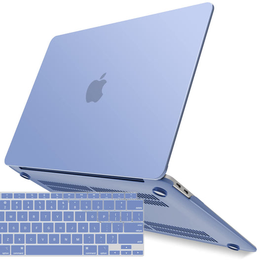 Suitable for  MacBook Air 13 Inch Case 2022 2021 2020 2019 2018, A1932, A2179, A2337 Shell Case Keyboard Cover lavender Grey Tristar Online