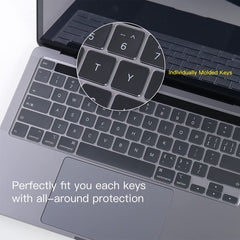 Keyboard Cover Skin For MacBook Pro 13 Pro 16 A2338 A2289 A2251 A2141 M1 M2 2020 to 2023 Clear Tristar Online