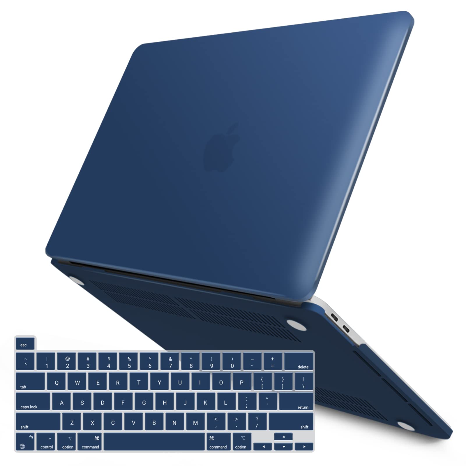 Navy Blue MacBook Pro 13 Inch Case 2016-2023 M1 M2 A2338 A2289 A2251 A2159 Hard Shell Case Keyboard Cover Tristar Online