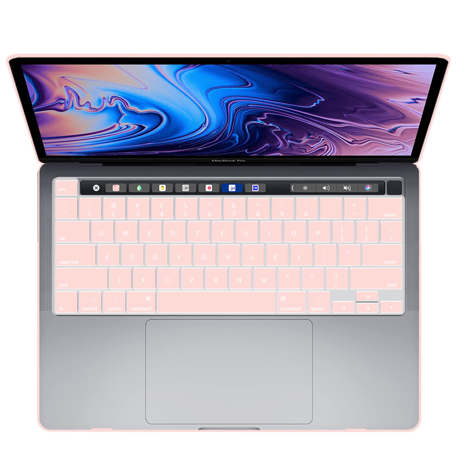 Suitable for  Sold Pink MacBook Pro 13 Inch Case 2016-2023 M1 M2 A2338 A2289 A2251 A2159 Hard Shell Case Keyboard Cover Tristar Online