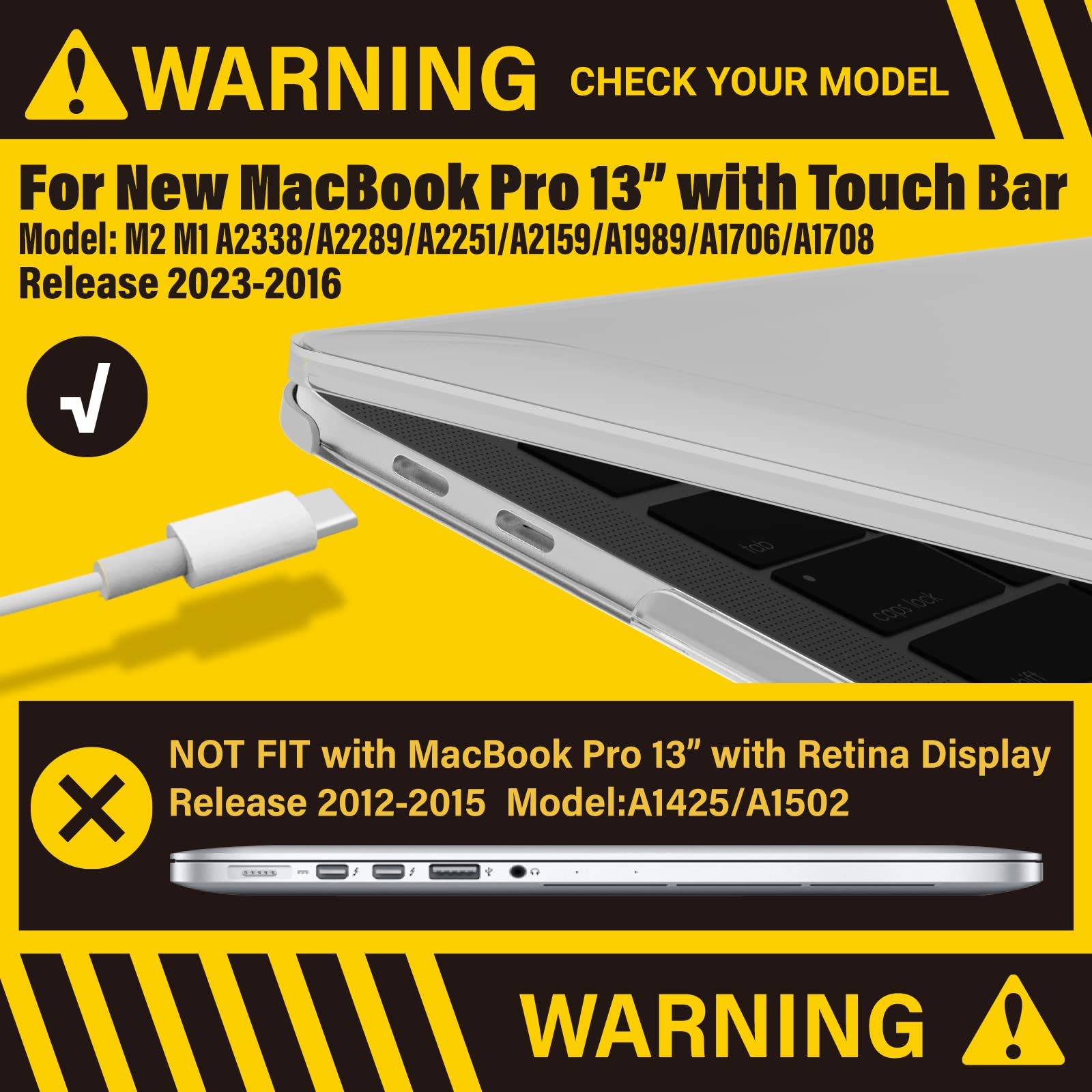Suitable for  Green MacBook Pro 13 Inch Case 2016-2023 M1 M2 A2338 A2289 A2251 A2159 Hard Shell Case Keyboard Cover Tristar Online