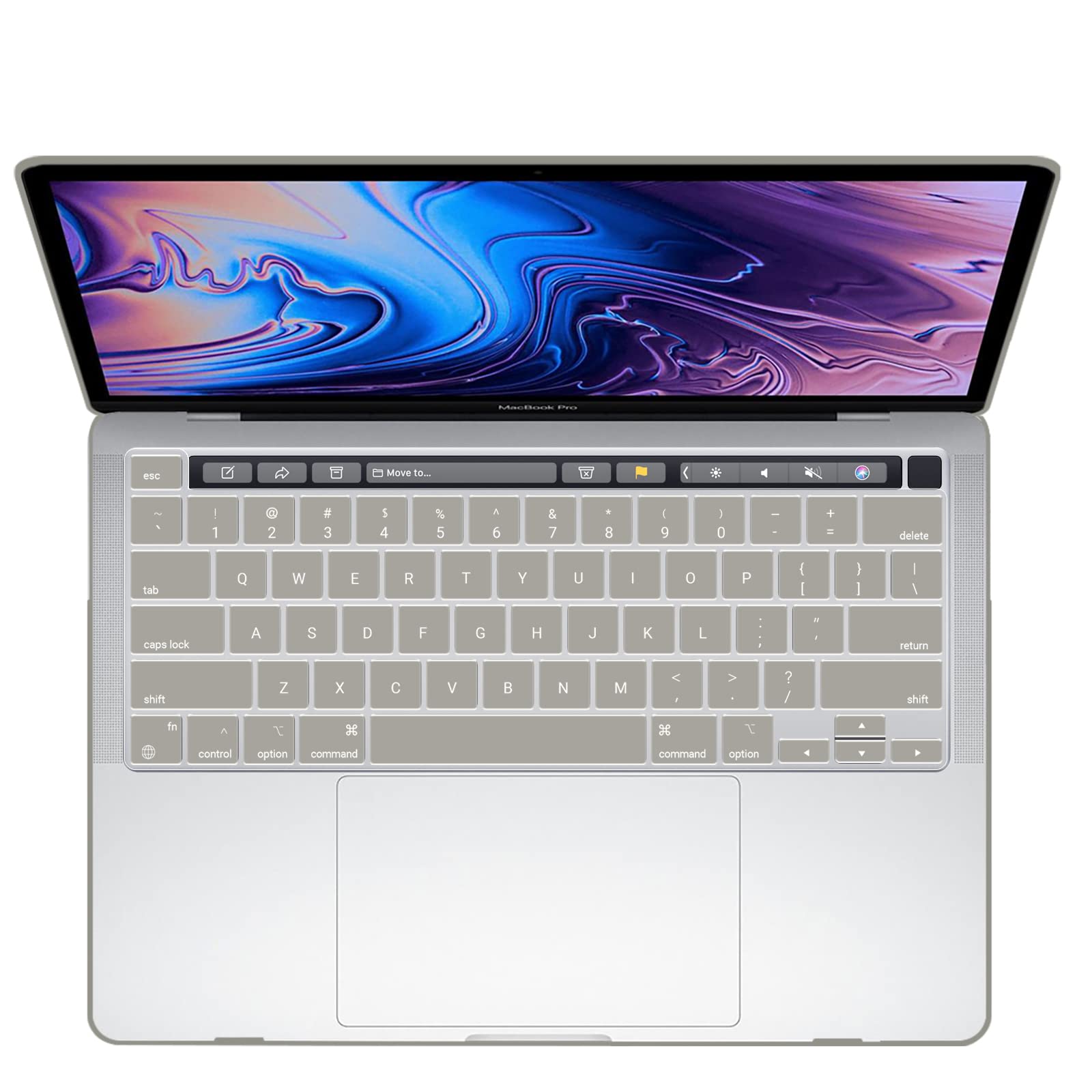 Suitable for  Grey MacBook Pro 13 Inch Case 2016-2023 M1 M2 A2338 A2289 A2251 A2159 Hard Shell Case Keyboard Cover Tristar Online