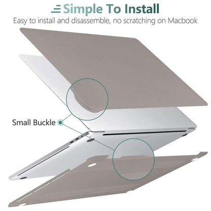 Suitable for  Grey MacBook Pro 13 Inch Case 2016-2023 M1 M2 A2338 A2289 A2251 A2159 Hard Shell Case Keyboard Cover Tristar Online