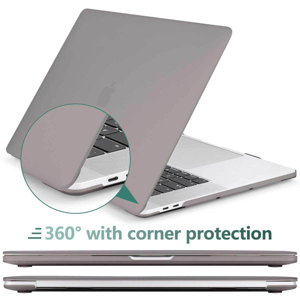 Suitable for  Grey MacBook Pro 13 Inch Case 2016-2023 M1 M2 A2338 A2289 A2251 A2159 Hard Shell Case Keyboard Cover Tristar Online