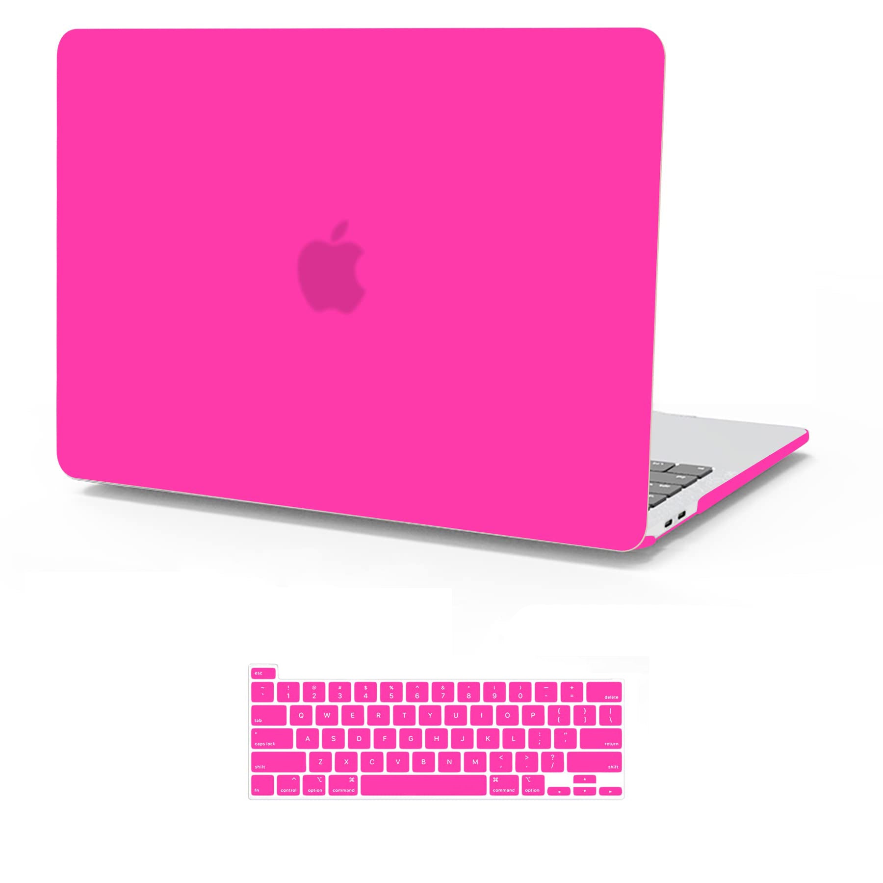 Suitable for  Hot Pink MacBook Pro 13 Inch Case 2016-2023 M1 M2 A2338 A2289 A2251 A2159 Hard Shell Case Keyboard Cover Tristar Online